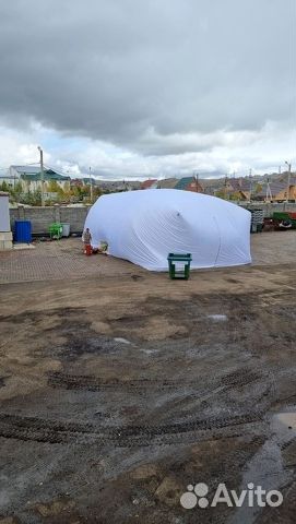 Бескаркасная палатка. Быстровозводимый ангар