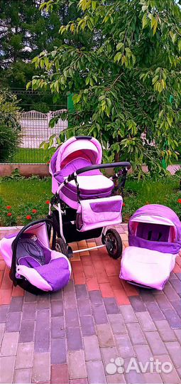 Коляска 3 в 1 indigo