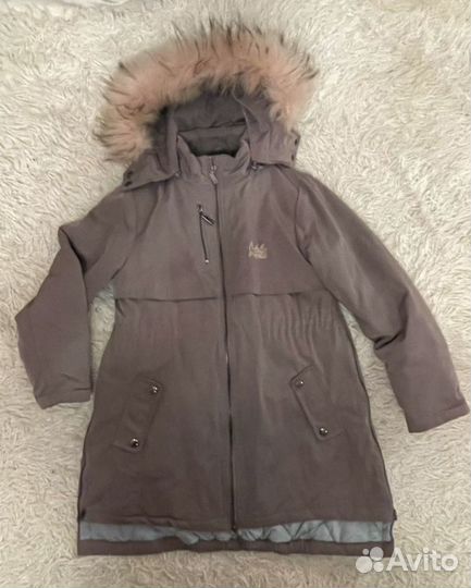 Парка зимняя для девочки 140 Noble People
