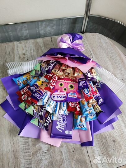 Сладкие букеты из конфет