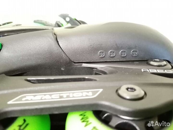 Ролики раздвижные reaction, р.32-35 +защита +сумка