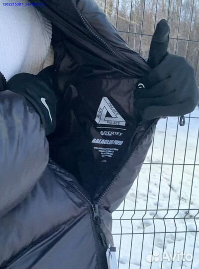 Пуховик Palace black с балаклавой (Арт.95029)