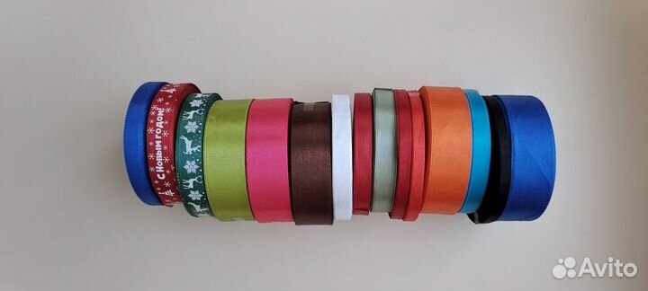 Ленты атласные для упаковки подарков,кондитерам,др