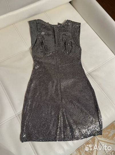 Вечернее платье мини с пайетками 40 42