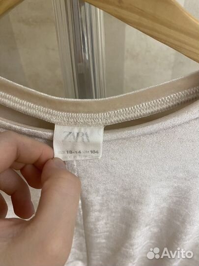 Бархатный топ Zara