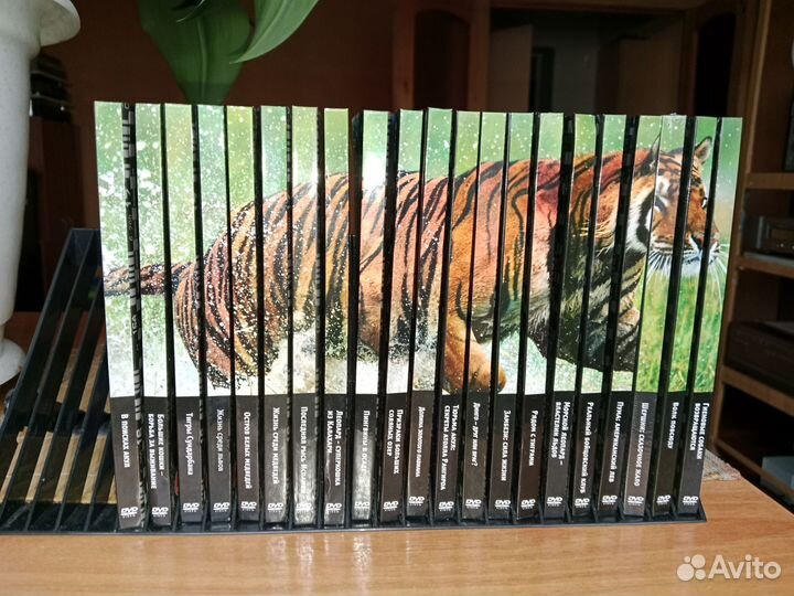Собрание фильмов про дикую природу-DVD+книги-21 шт