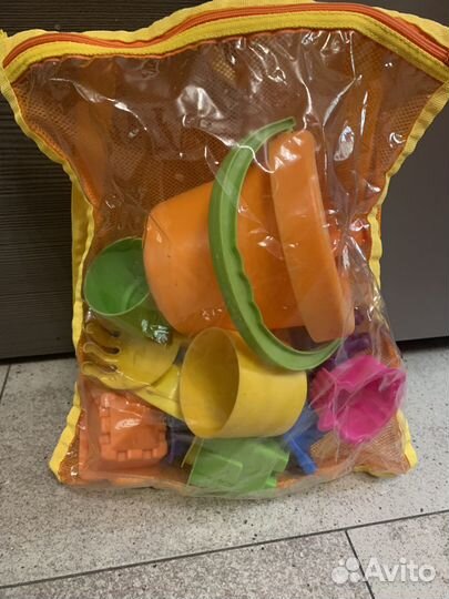 Ковш для игрушек ванной + мешок для песочницы