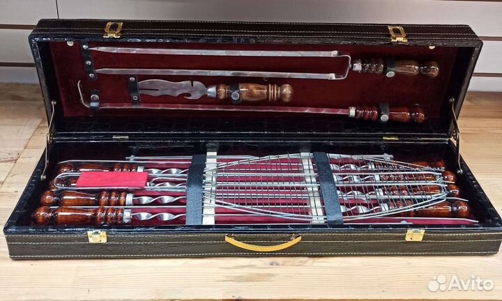 Набор шампуров в кейсе 