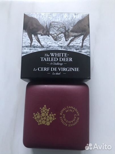 Канада 20 долларов Серебро Олени