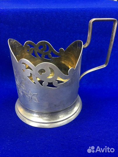 Старинный Подстаканник серебро 875 проба 111 гр