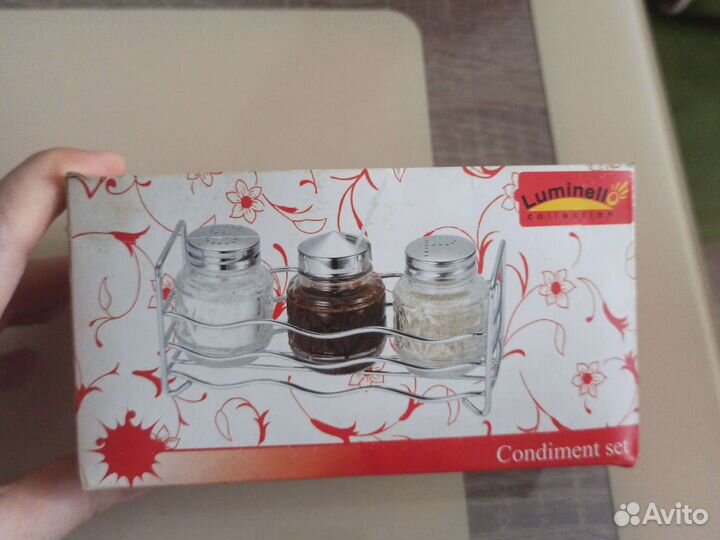 Набор для специй стекло