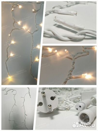 Гирлянда уличная сосульки