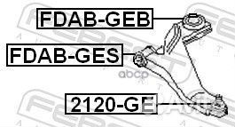 Опора шаровая переднего нижнего рычага 2120GE F