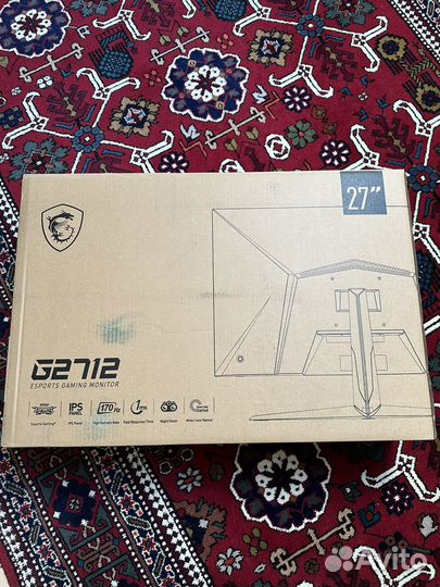 Игровой монитор MSI 170hz 27дюймов