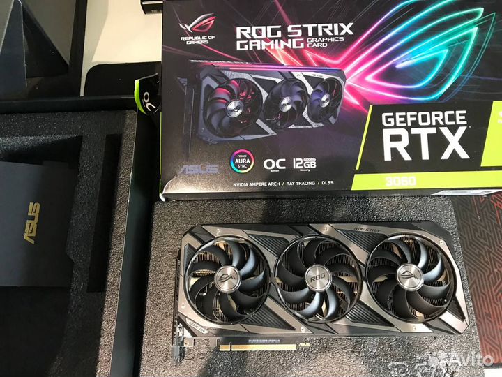 Видеокарта GeForce RTX 3060 ROG Strix OC 12gb