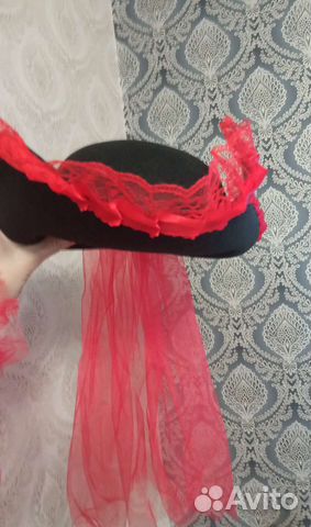 Шляпа пиратки+нарукавники