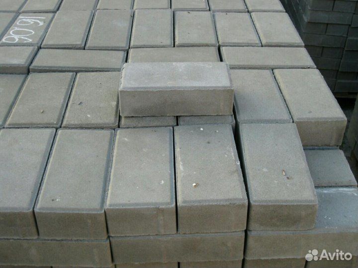 Брусчатка 40х100х200 Серая Сапфир