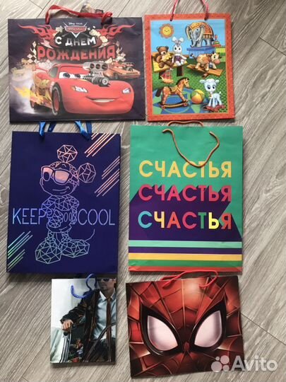 Подарочные пакеты, коробки