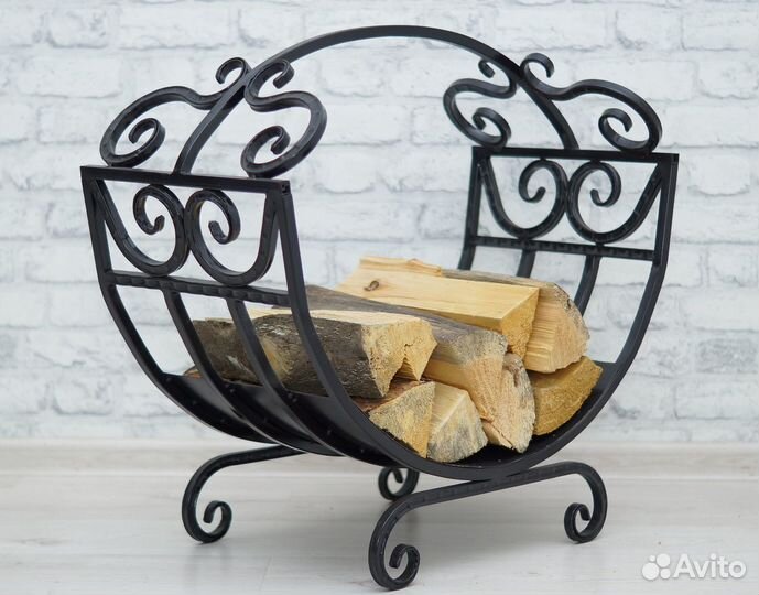 Дровница кованая