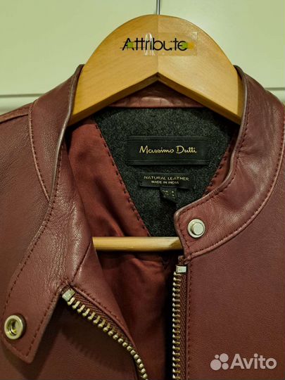 Кожаная куртка massimo dutti