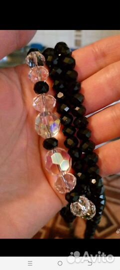 Бусы чешское стекло СССР 3 шт