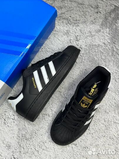 Кроссовки Adidas Superstar черные