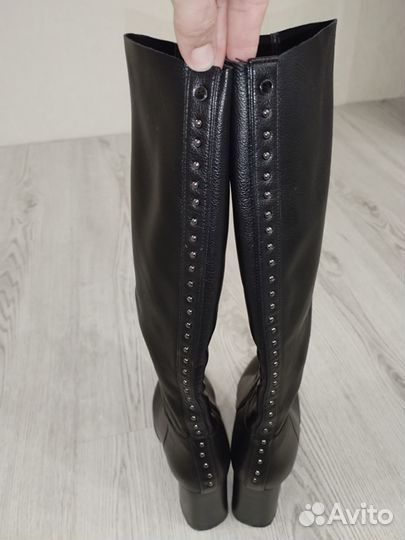 Сапоги натуральная кожа 39