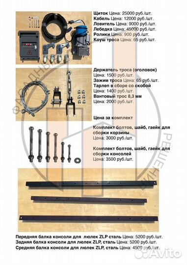 Аренда фасадной строительной люльки ZLP-630