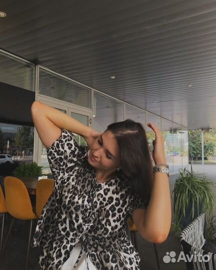 Леопардовая блузка