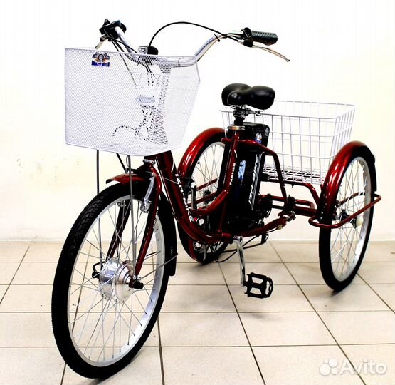 Электровелосипед трехколесный 250W IB-3WE 24''6 ск