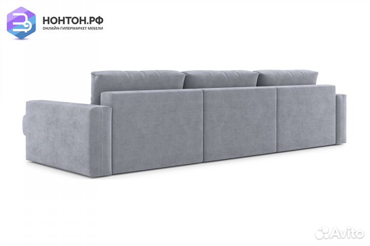 Диван угловой тик-так Монарх М2О1 серый