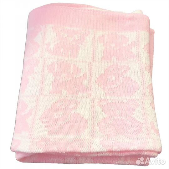 Плед детский вязаный новый