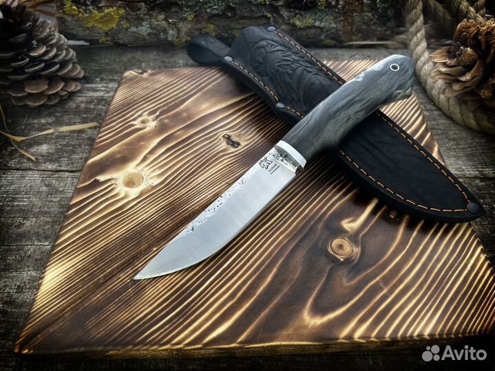 Нож туристический из кованой стали х12мф