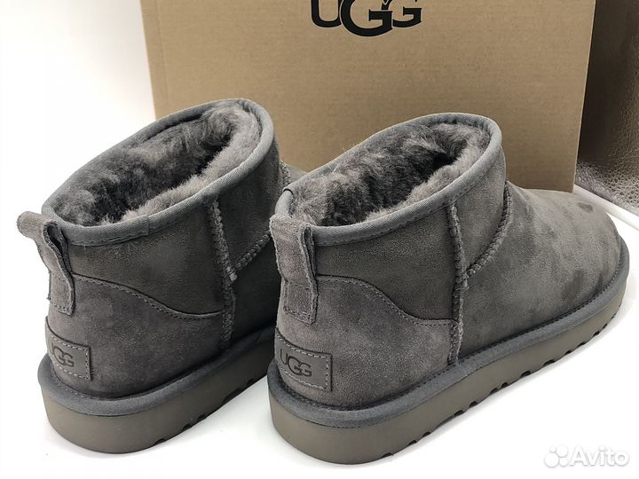 Угги Мужские Ugg Classic Ultra Mini Grey