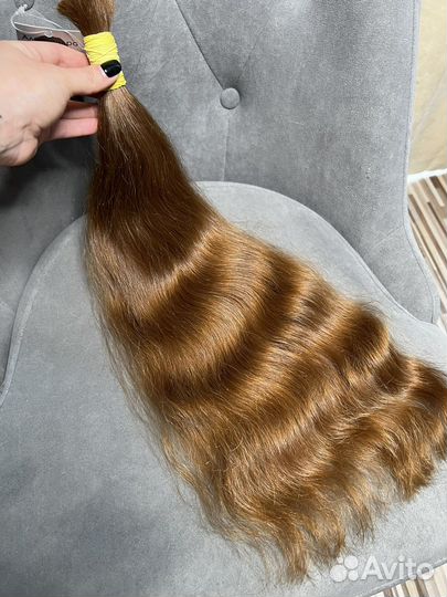 Натуральные рыжие волосы для наращивания