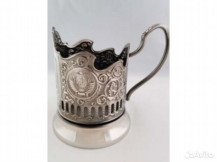 Подстаканник никелированный 