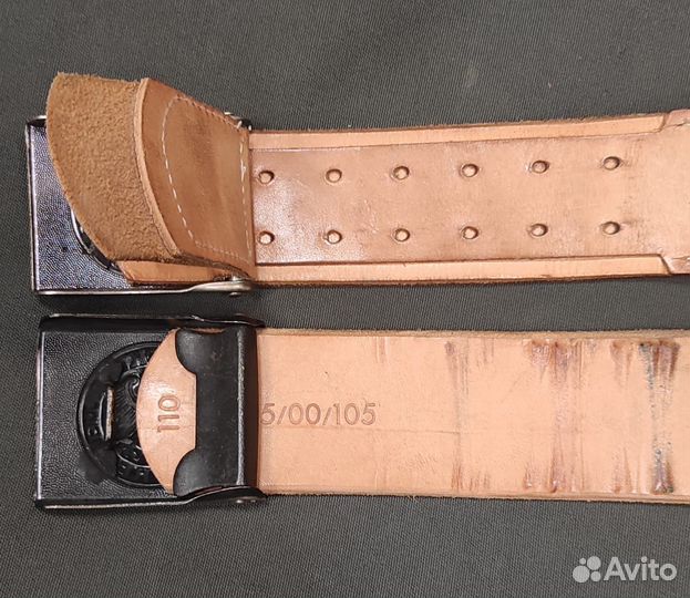 Кожаный парадный ремень армии фрг