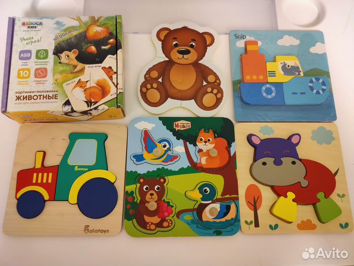 Деревянные развивающие игрушки для малышей