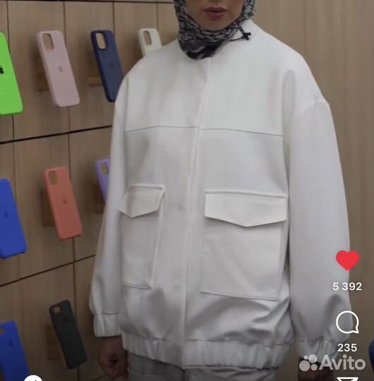 Льняной бомбер zara размер s