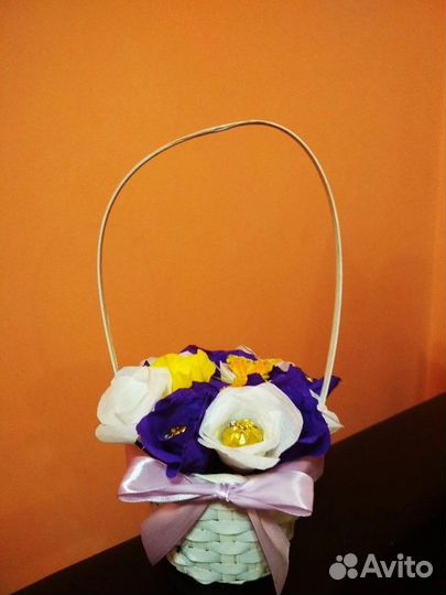 Сладкие букеты из конфет