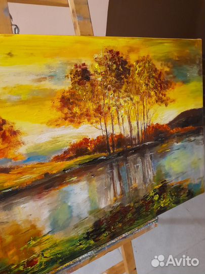 Картина холст,масло,подрамник 40на80см