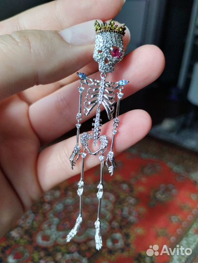 Моно серьга серебро соколов