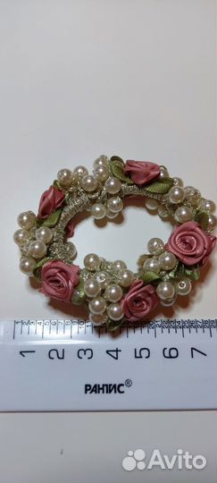 Резинка для волос нежность с розами