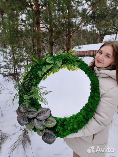 Живое панно: украсьте стены натуралистичным мхом