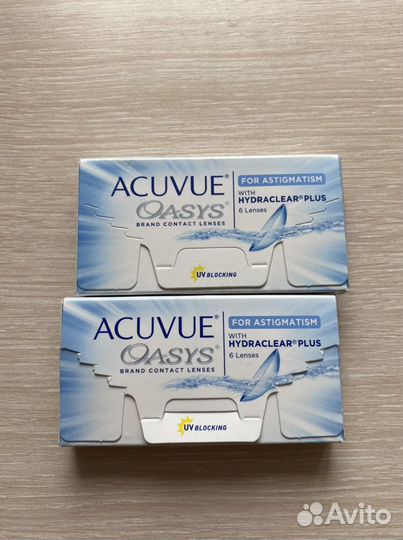 Линзы acuvue oasys moist астигматизм -6 и -5.75