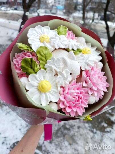 Детский букет. Букет из зефира