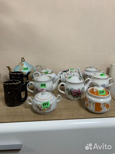 Чайник заварочный, сахарница СССР