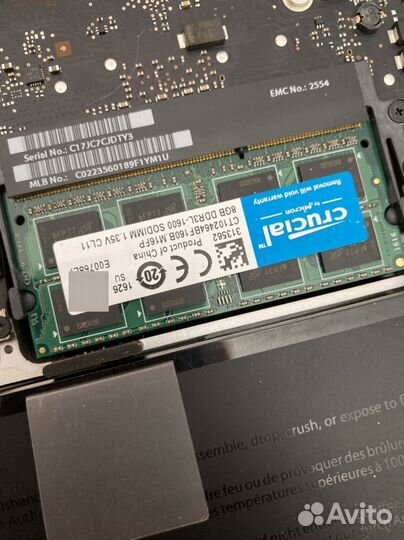 MacBook pro 13 mid 2012 на запчасти, нерабочий