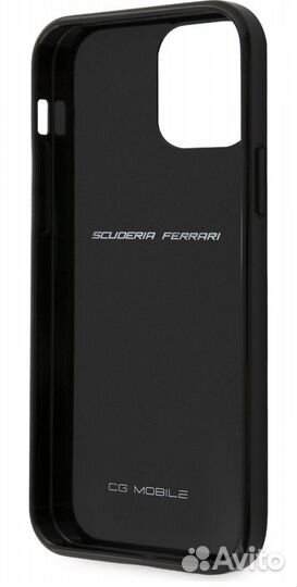 Чехол Ferrari On-Track Real Carbon with metal logo