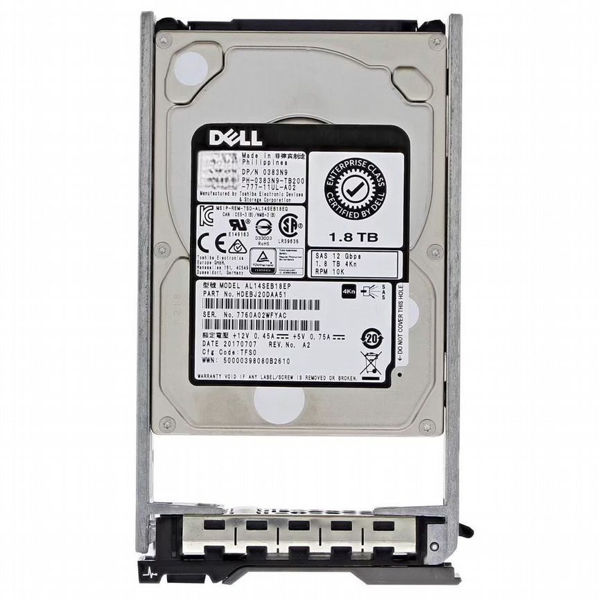 [383N9] Жесткий Диск Dell 1,8tb Sas 2,5" Hdd 383n9